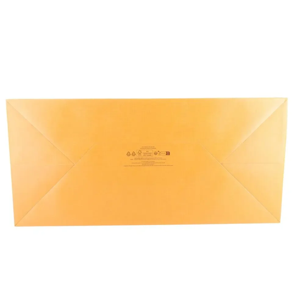 Louis Vuitton Orange and Navy Large Designer Paper Bag 19